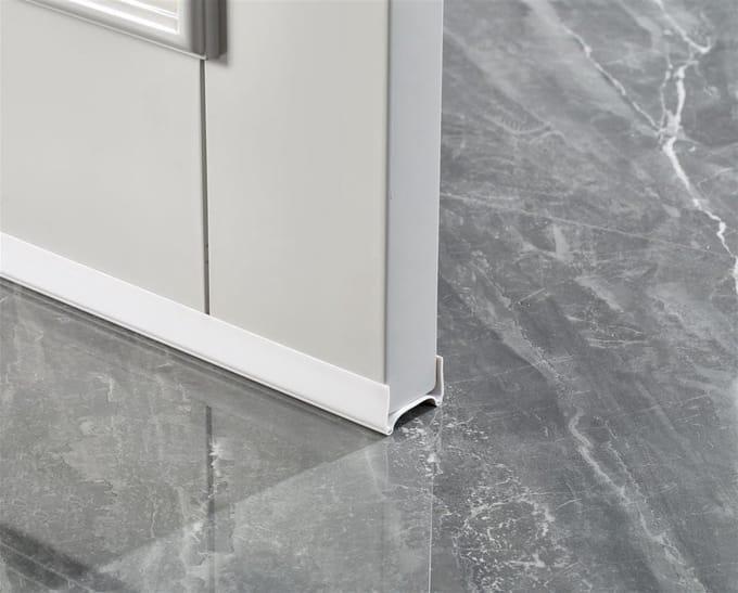 Deur Bodemstopper - Tochtstopper Deur - Tocht Buiten Houden - Geluiddicht Stofdicht - 96 cm - Wit