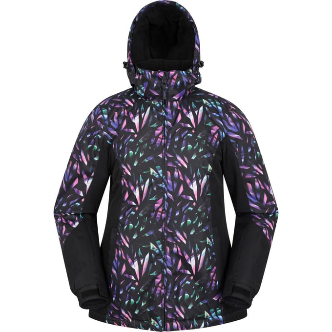 Mountain Warehouse Dames/Dames Dawn II Kaleidoscope Ski-jas (Zwart/Teal)
