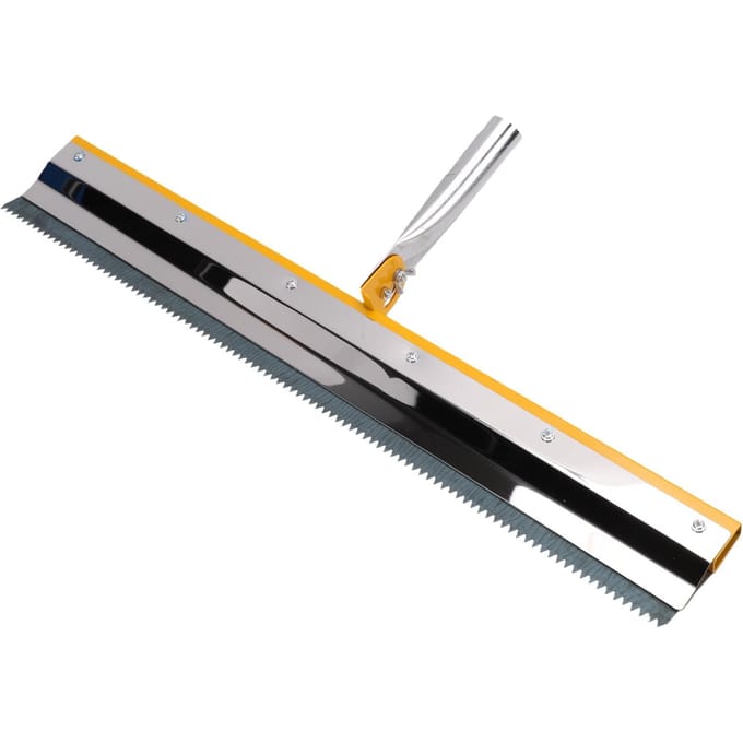 22 Inch Getande Epoxy Vloerwisser 0.2in Getand Hoog Koolstofstaal Mes voor Zelfnivellerend Cement Polyurethaan Epoxy gray