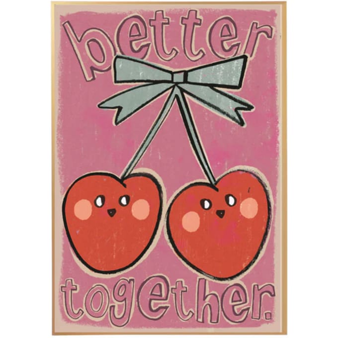 Studioloco - Cherries Poster Kinderkamer - Kamer Decoratie - Wanddecoratie - 50 x 70 cm