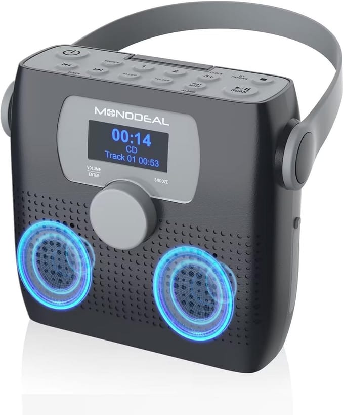 Draagbare CD Speler met Bluetooth en FM Radio Functie