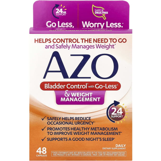 Bladder Control® met AZO, Go-Less® en Gewichtsbeheersing, 48 capsules