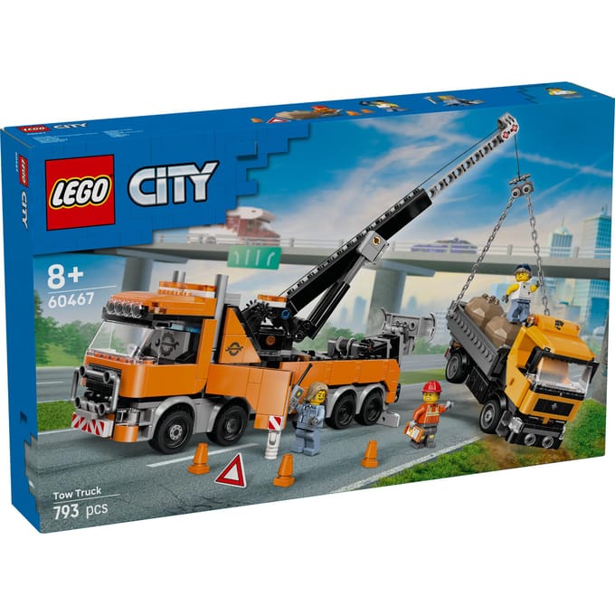 LEGO 60467 City - Zware sleepwagen met kraan