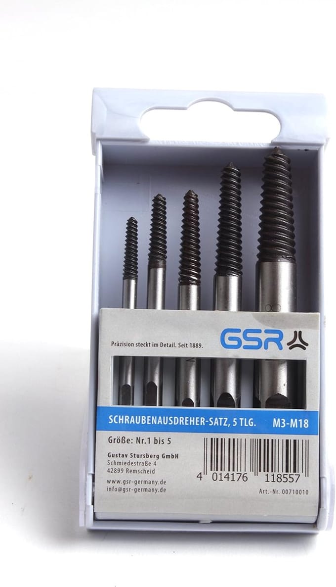 Schraubenausdreher Satz M3-M18 GSR