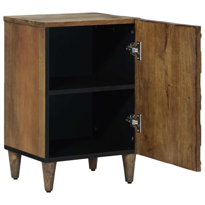 vidaXL - Badkamerkast - Bruin - 38 - x - 33 - x - 58 - cm - Massief - Mango - Hout