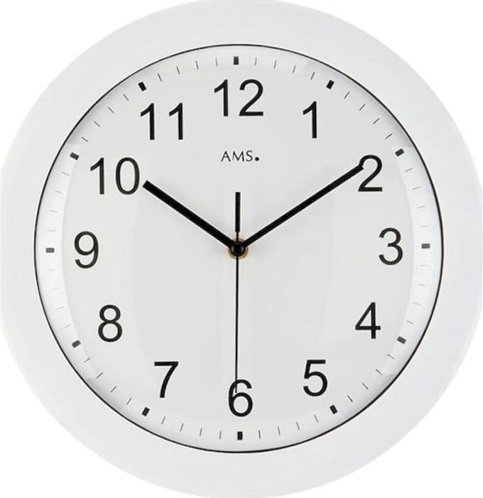Radiogestuurde wandklok, 30 cm