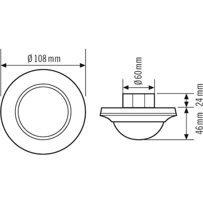 ESYLUX Compact Bewegingsschakelaar (Compleet) - EP10425783
