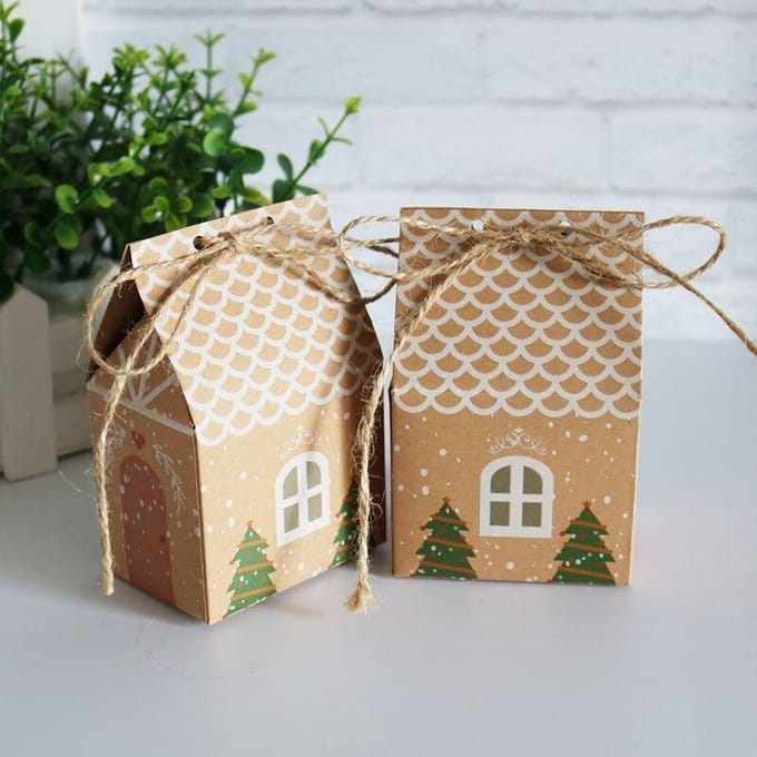Kerst traktatiedoosjes - 8 stuks