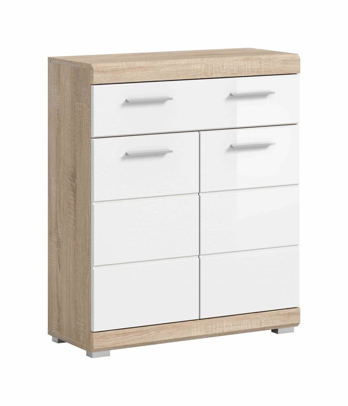 Lambada staande kast breed wit hoogglans MDF TZ wit NB - 31x74x88cm