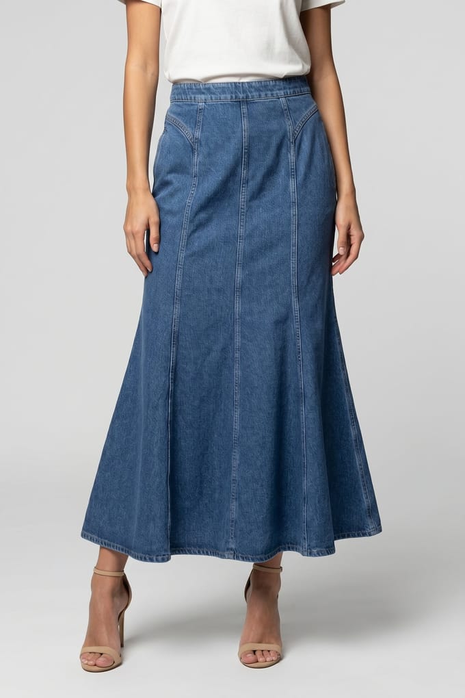 & Other Stories Hailey Skirt Blue Maat: 36 | Maxi Rokken Outlet | Dames | Blauw