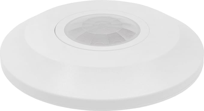 Ledvion - Bewegingsmelder Wit - Opbouw - Schemerschakelaar - IP20 - 360° - Bereik 8m -Lichtsensor