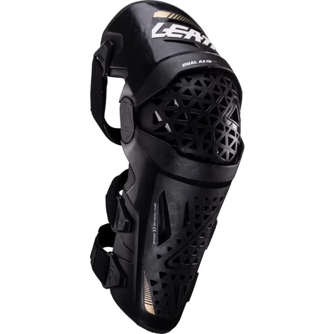 Leatt Dual Axis Pro Zwarte Knie- en Scheenbeschermers - Kniebrace