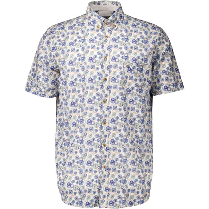 Giordano  Korte Mouw Overhemden Groen 516039