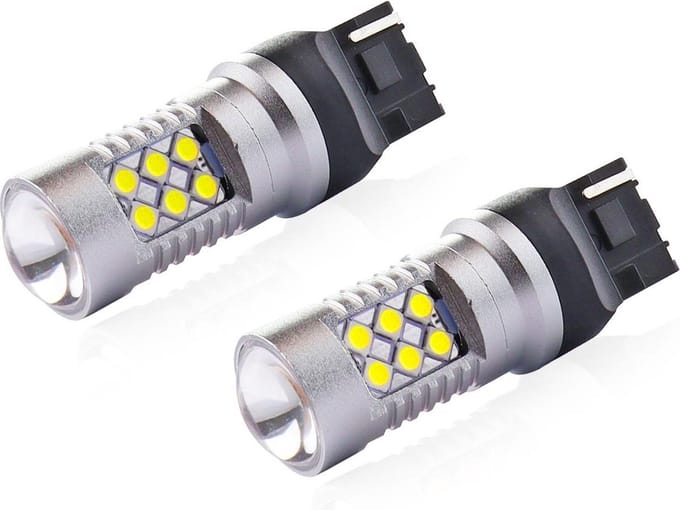 AMiO LED CANBUS 3030 24SMD T20 7440 W21W Wit 12V/24V