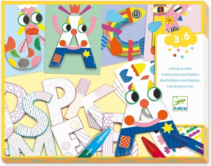 Djeco kleuren A world to create, letters