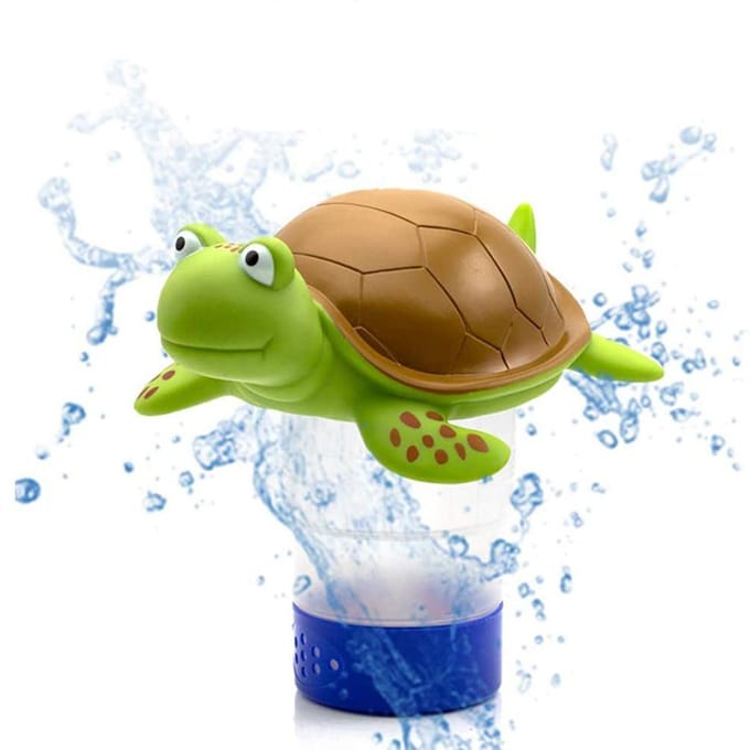 Chloor drijver Grote Capaciteit Zwembad Drijvende Dispenser Schildpad Drijvende Zwembad Chloor Dispenser brown