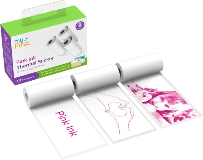 myFirst Thermische stickers voor myFirst Insta Wi, Insta 20 & Insta 2, Pink Tine