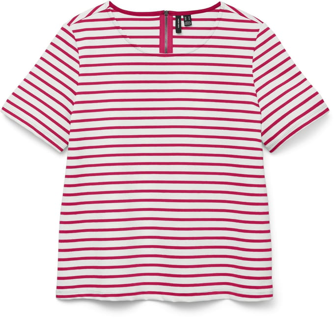 VERO MODA - VMABBY SS ZIP TOP JRS NOOS - Dames - T-shirts