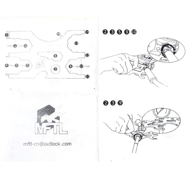 Outil multi-outils de plongée sous-marine, Kit de carte de crédit en acier inoxydable, outil de régulation d'équipement de plongée argenté