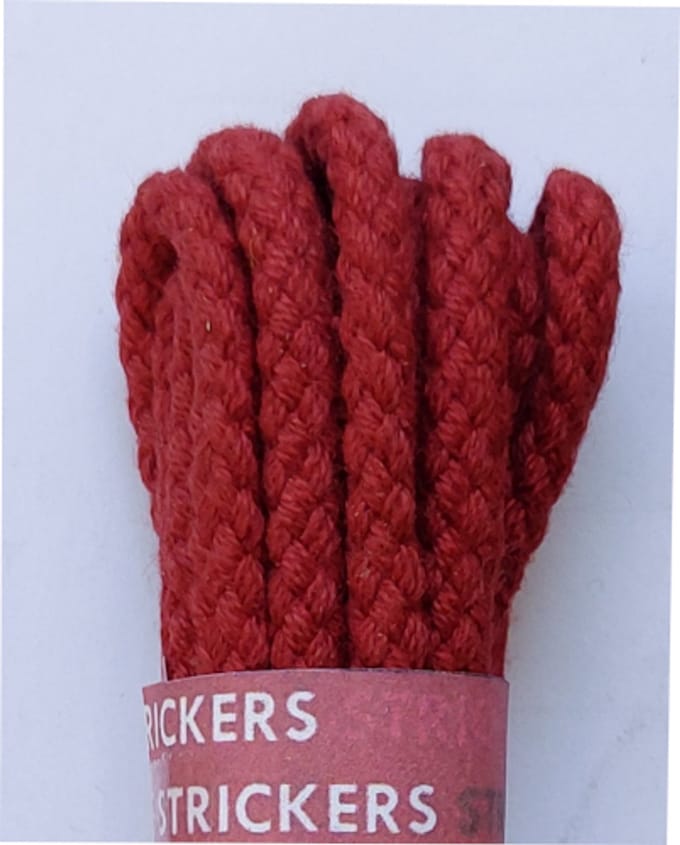Strickers Veter - Kers Rood - Rond - Koord Veters - Lengte 120 cm - Dikte 4 mm - Schoenveter