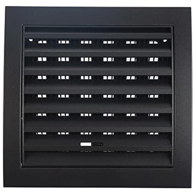 Ventilatierooster 190 x 190 mm met schuifregelaar en insectenbescherming