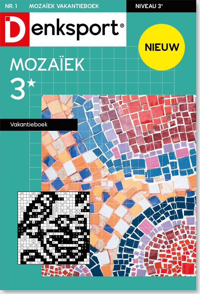 Denksport Puzzelboek - Mozaïek 3* vakantieboek, editie 1