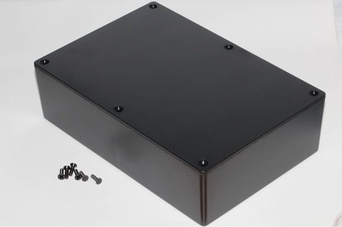 Hammond Electronics 1591XXFBK – Universele behuizing – 221 x 150 x 64 mm – ABS – Zwart