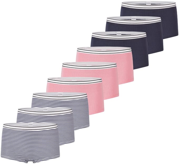 Schiesser Meisjes shorts 9 pack Teens Girls 95/5 Cotton