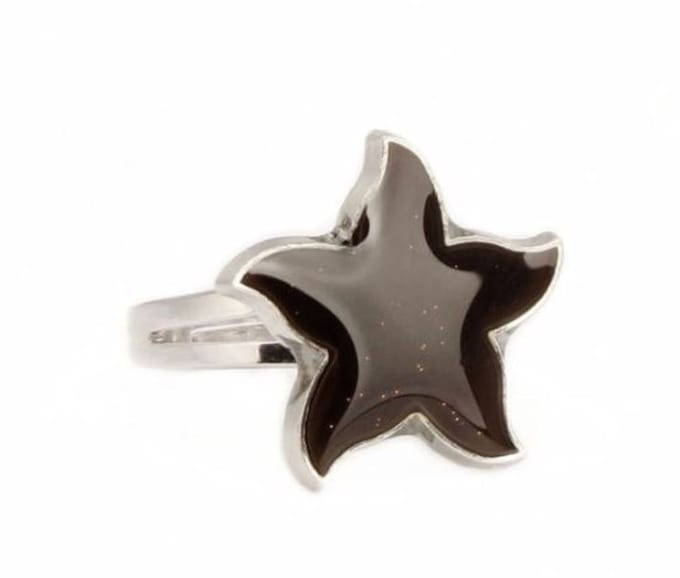 moodring Ster stemming ring - met sieradendoosje