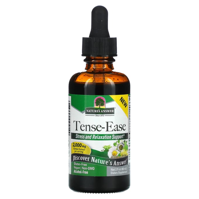 Nature'S Answer, Tense-Ease, Alcoholvrij, 2.000Mg, 60Ml(2 fl oz)