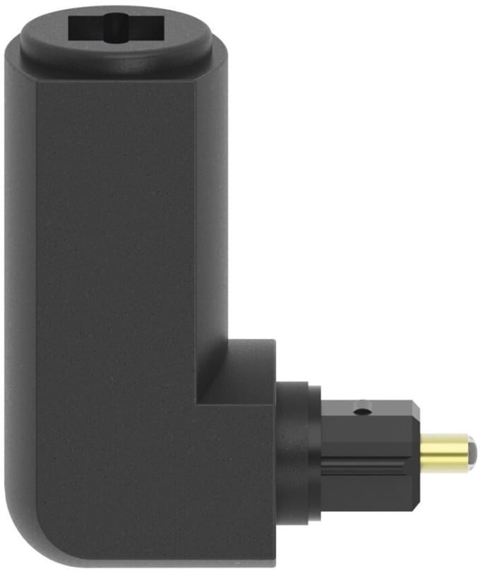 Hama ODT-adapter Toslink-stekker - Toslink-koppeling Verguld 90°