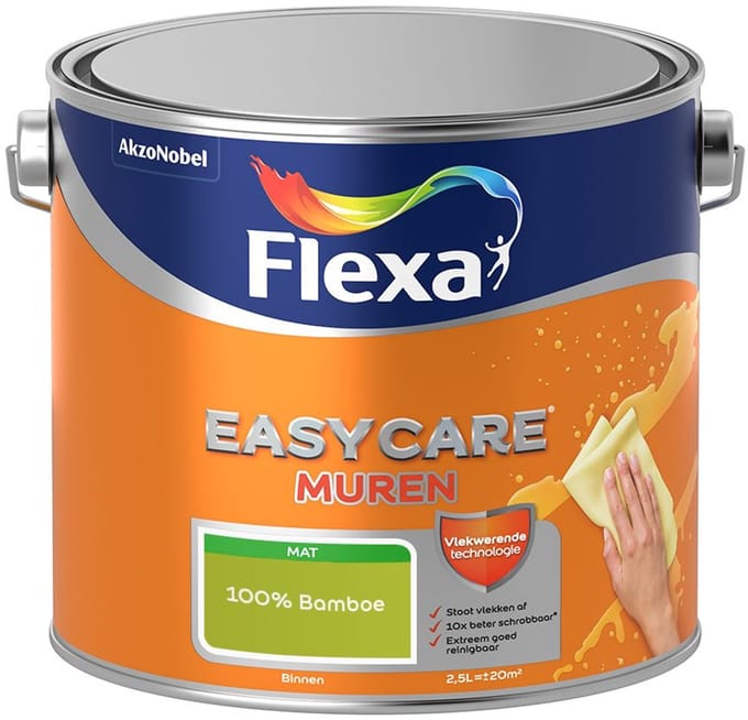 Flexa - Easycare Muren - 100% Bamboe - Mengverf - 2,5 L