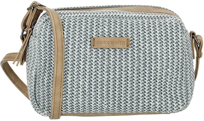 Enrico Benetti Rieten Schoudertasje Summer Jeans