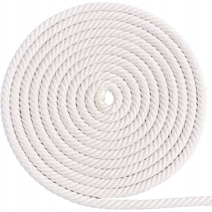 Sterk Katoenen Touw 8mm - Decoratief & DIY - Per Meter