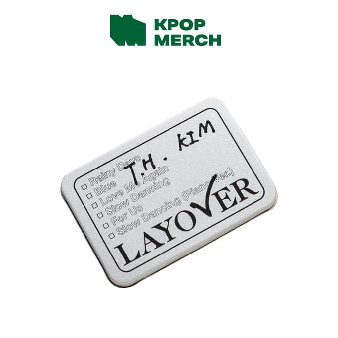 V - OVERSTAP Blikken Doos Sticker Set TAN 1ea