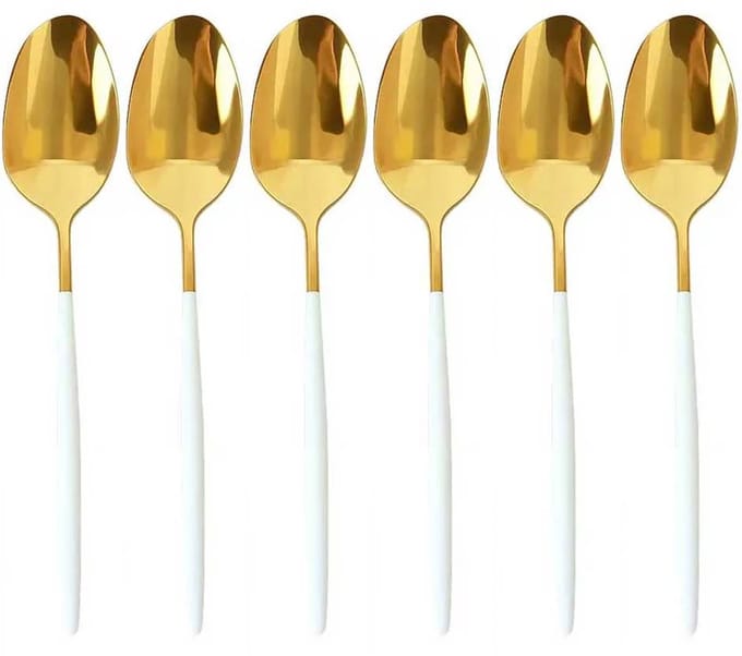 Kadirelli Theelepels - 12-delig - Goud/Wit - Theelepel