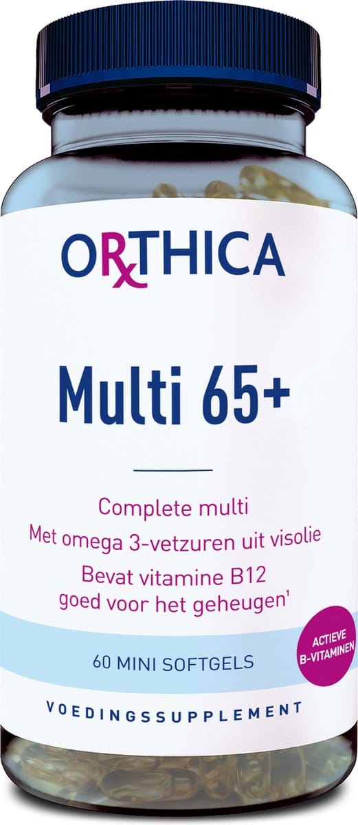 Orthica Multi 65+ - multivitamine voor 65 plusser - 60 mini softgels