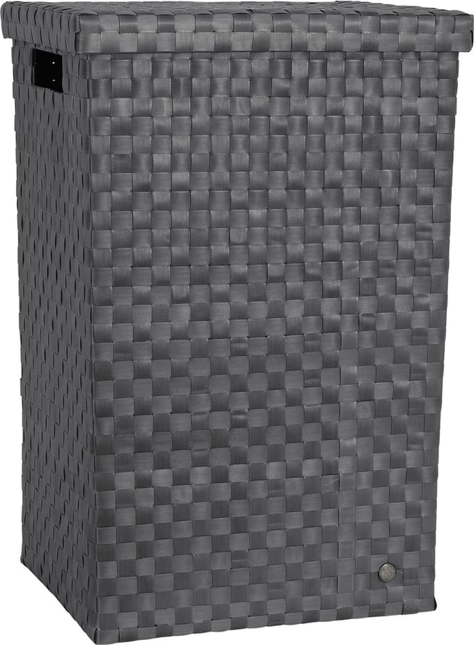 Handed By - Wasmand met deksel - Opbergmand - 81 liter - Cube XL - dark grey