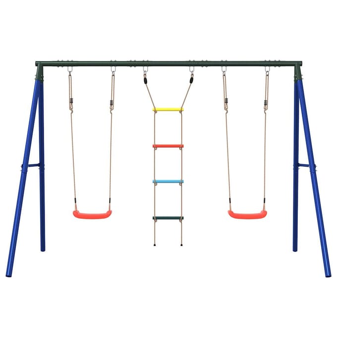 vidaXL Schommelset met schommels en ladder