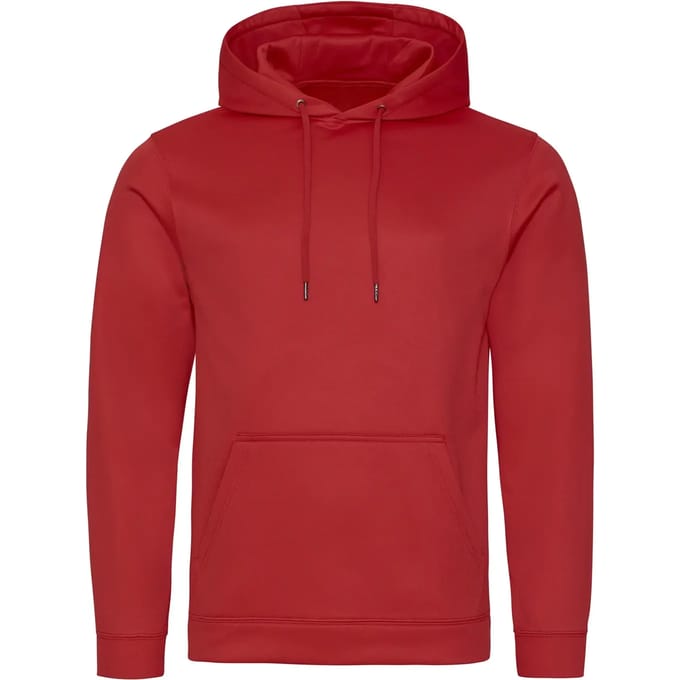 Just Hoods Sports Polyester Hoodie JH006 - Fire red - M