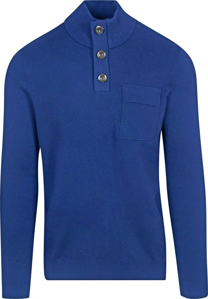 Blue Industry Mocker Pullover Kobaltblauw - Maat S - Heren - Pullovers
