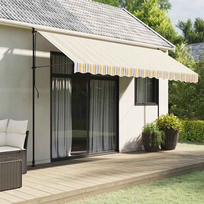 vidaXL - Vervangingsdoek - voor - luifel - 400x350 - cm - polyester - meerkleurig