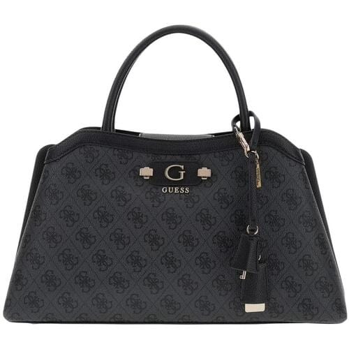 Guess Lindsey Satchel - Handtasche 36 cm (coal logo)