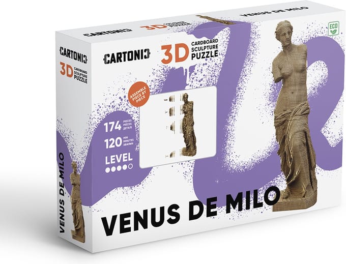 Cartonic - VENUS DE MILO - 3D puzzel- puzzels- DIY- kinderen en volwassenen