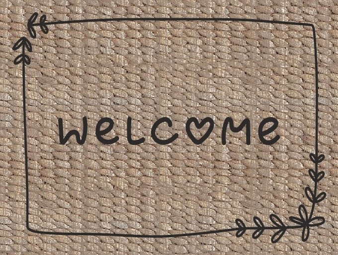 MD Entree - Deurmat - Schoonloopmat - Ambiance - Welcome Natural - 50 x 70 cm