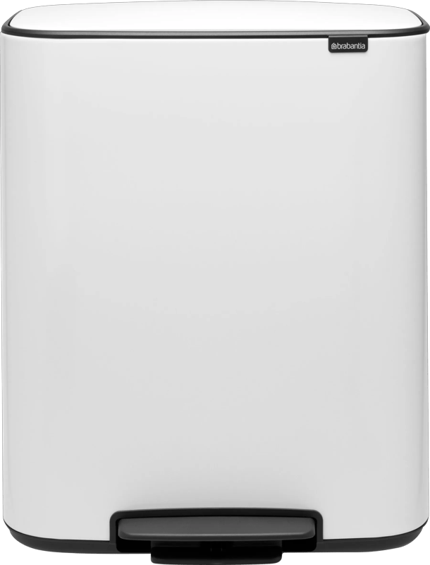Brabantia Bo Prullenbak - 60 liter - 1 vak - White