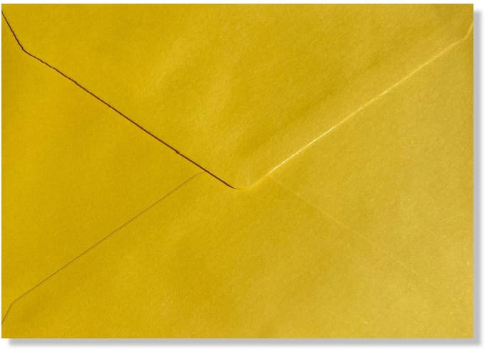 100 Luxe Enveloppen - B6 - Zacht Geel - 120x175mm - 100 grams