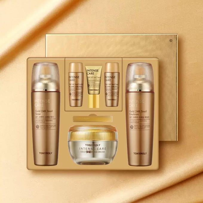[TONYMOLY] Intense Care Gold 24K Snail 3-delige set beige