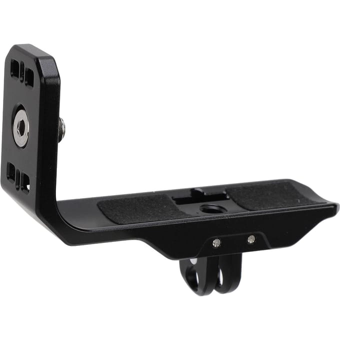 Actiecamera Horizontale Bevestiging 1/4 Inch Schroefgaten Uitbreidingspoorten Aluminiumlegering Horizontaal black