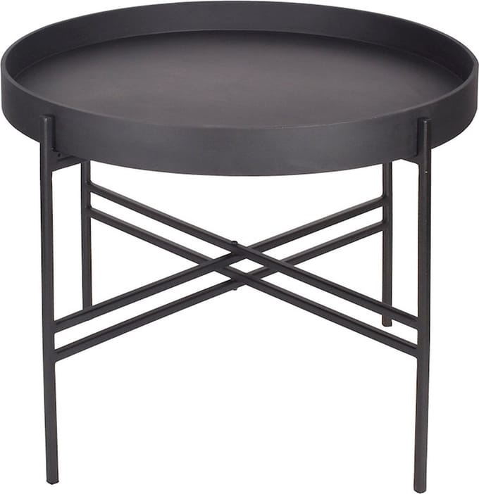Bijzettafel Pasta | Mat Zwart - Matt Black | Large | Ø53 x H40 cm
